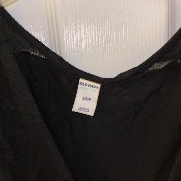 Black Old Navy Maxi Dress with empire waist and surplice top size Small - Picture 4 of 5